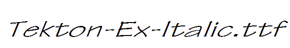 Tekton-Ex-Italic