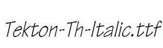 Tekton-Th-Italic