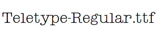 Teletype-Regular