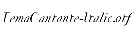 TemaCantante-Italic