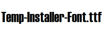 Temp-Installer-Font