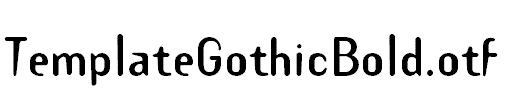 TemplateGothicBold