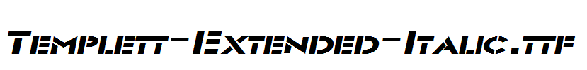 Templett-Extended-Italic