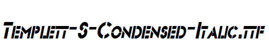 Templett-S-Condensed-Italic