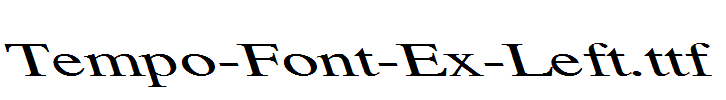 Tempo-Font-Ex-Left