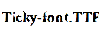 Ticky-font