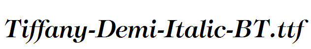 Tiffany-Demi-Italic-BT