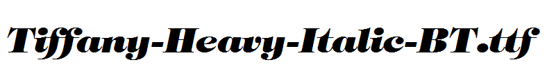 Tiffany-Heavy-Italic-BT