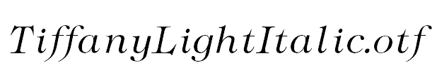 TiffanyLightItalic