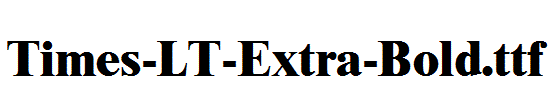 Times-LT-Extra-Bold