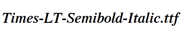 Times-LT-Semibold-Italic