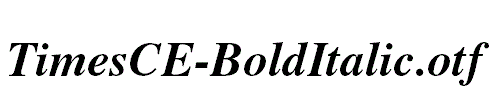 TimesCE-BoldItalic