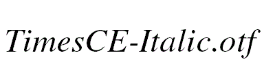 TimesCE-Italic