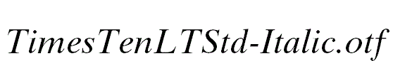 TimesTenLTStd-Italic