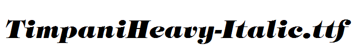 TimpaniHeavy-Italic