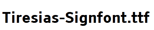 Tiresias-Signfont