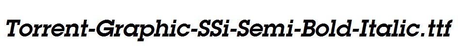 Torrent-Graphic-SSi-Semi-Bold-Italic