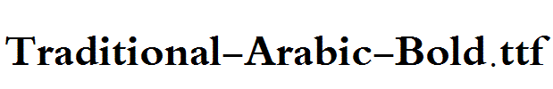 Traditional-Arabic-Bold