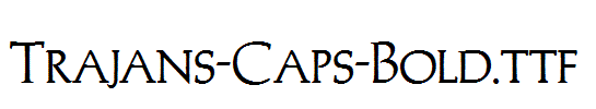 Trajans-Caps-Bold