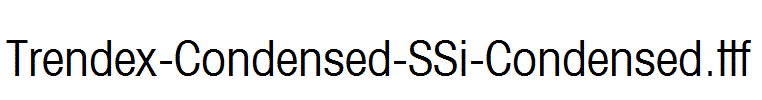 Trendex-Condensed-SSi-Condensed