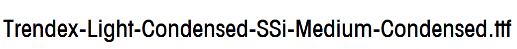 Trendex-Light-Condensed-SSi-Medium-Condensed