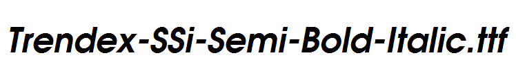 Trendex-SSi-Semi-Bold-Italic