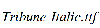 Tribune-Italic