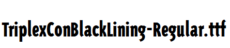 TriplexConBlackLining-Regular