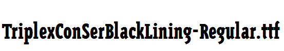 TriplexConSerBlackLining-Regular