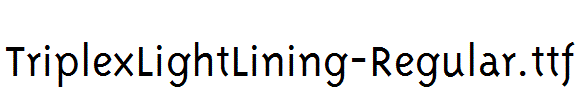 TriplexLightLining-Regular