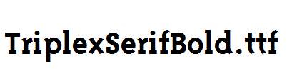 TriplexSerifBold