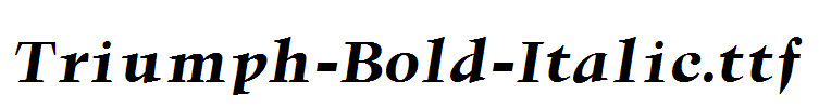 Triumph-Bold-Italic