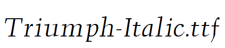 Triumph-Italic