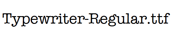 Typewriter-Regular