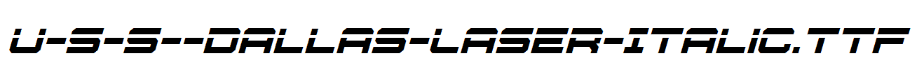 U-S-S--Dallas-Laser-Italic