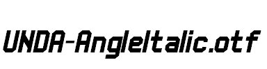 UNDA-AngleItalic