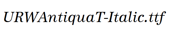 URWAntiquaT-Italic