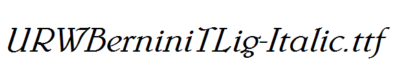 URWBerniniTLig-Italic