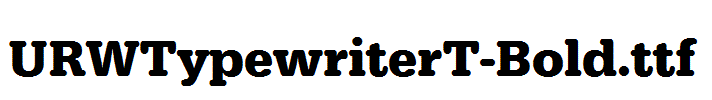 URWTypewriterT-Bold