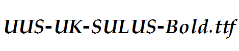 UUS-UK-SULUS-Bold