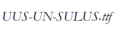 UUS-UN-SULUS