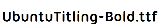 UbuntuTitling-Bold