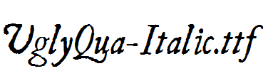 UglyQua-Italic