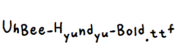 UhBee-Hyundyu-Bold