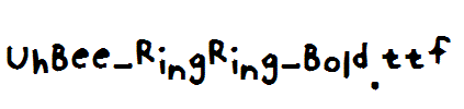 UhBee-RingRing-Bold