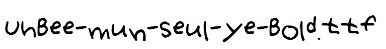 UhBee-mun-seul-ye-Bold