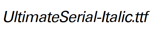 UltimateSerial-Italic