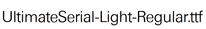 UltimateSerial-Light-Regular