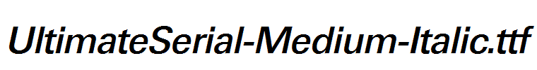 UltimateSerial-Medium-Italic