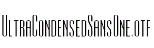 UltraCondensedSansOne